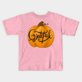 Grateful Pumpkin Kids T-Shirt